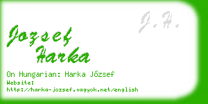 jozsef harka business card