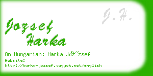 jozsef harka business card